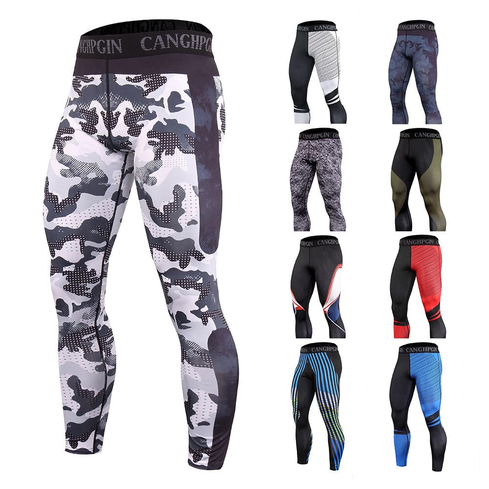 Mens tactical muscle compression legging - ALLRJ