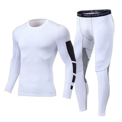 Men's Two - piece tights and long sleeve compression suit - ALLRJ