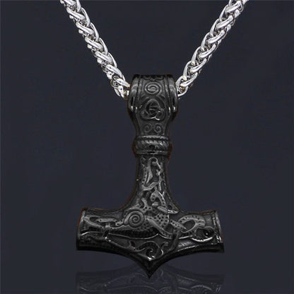 Muscle Viking Thor Hammer necklace - ALLRJ