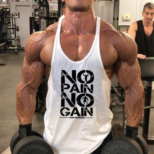 No pain no gain fitness tank top - ALLRJ