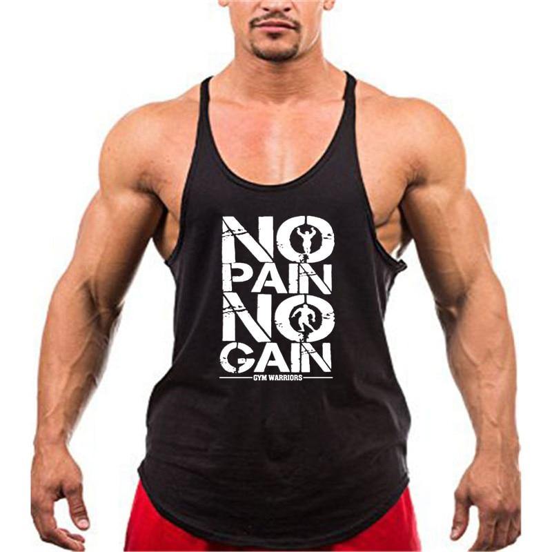 No pain no gain fitness tank top - ALLRJ