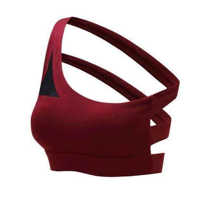One shoulder sports bra - ALLRJ