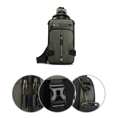 Oxford usb charging crossbody bag - ALLRJ