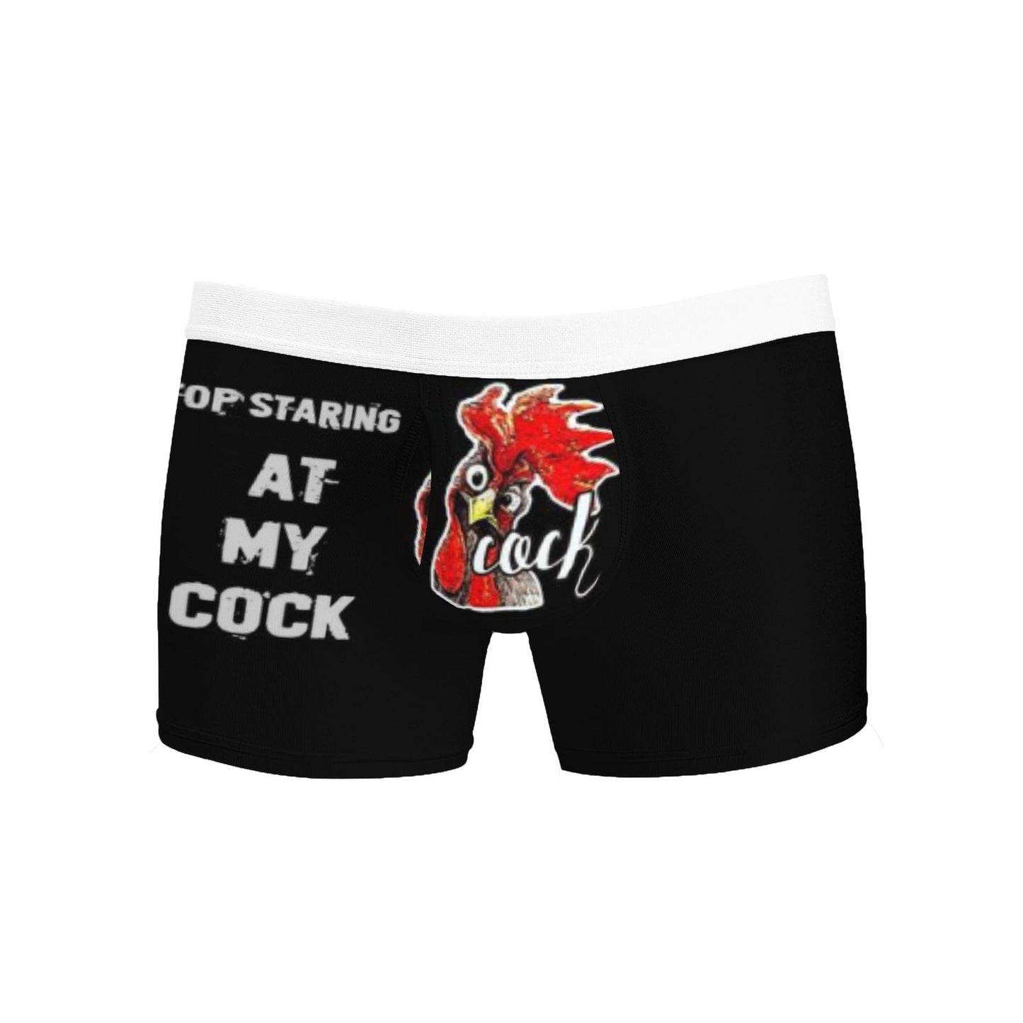 popcustoms White / 2XL Men's Funny Boxer Briefs