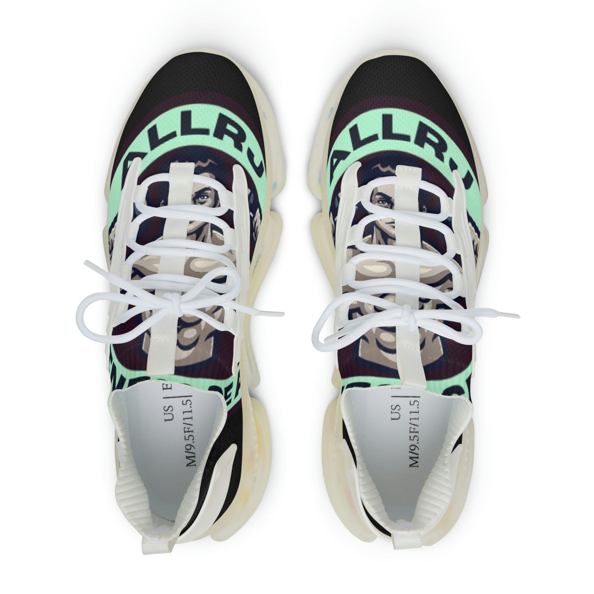 Allrj all over motif knit trainers