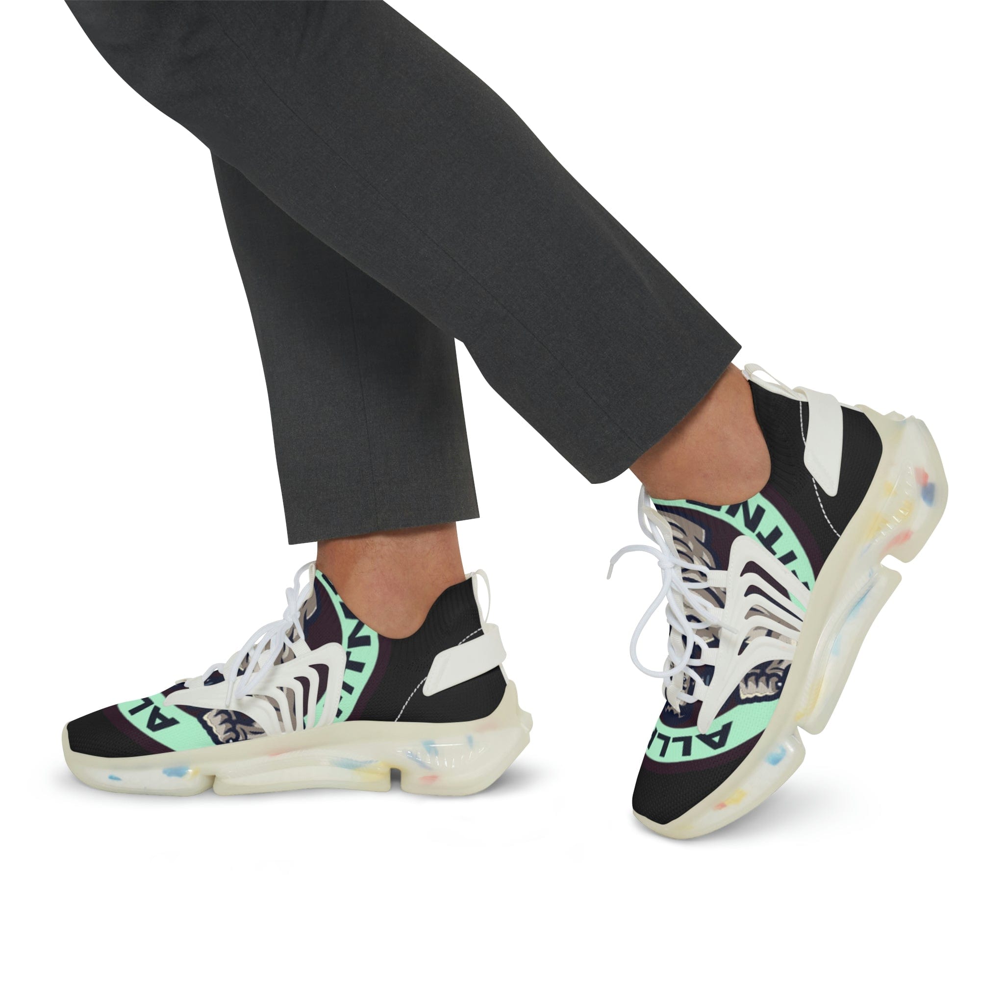 Allrj all over motif knit trainers