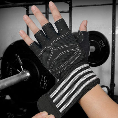 Pro series lift strong gloves with wrist wraps. - ALLRJ