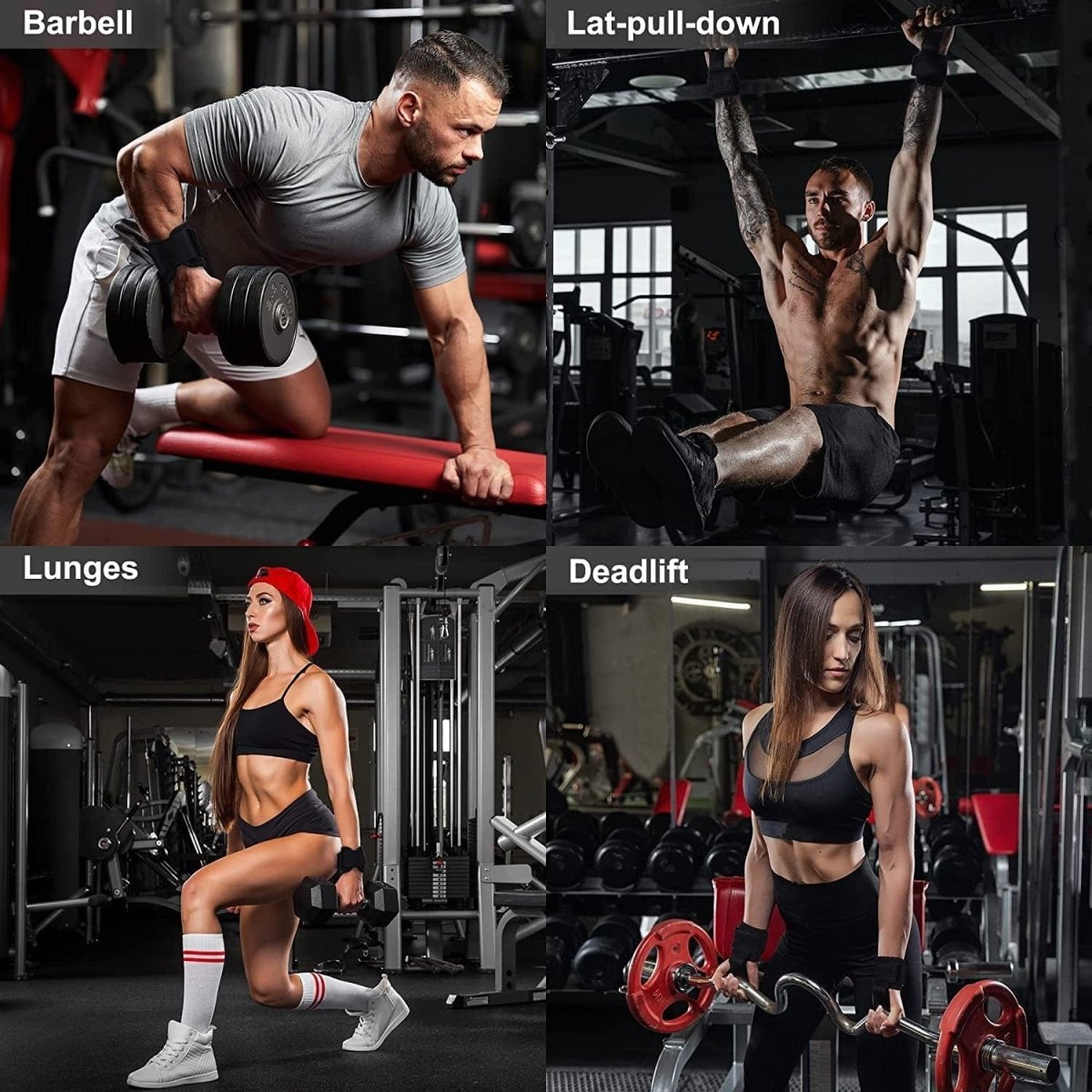 Pro Weightlifting Hook Straps - ALLRJ