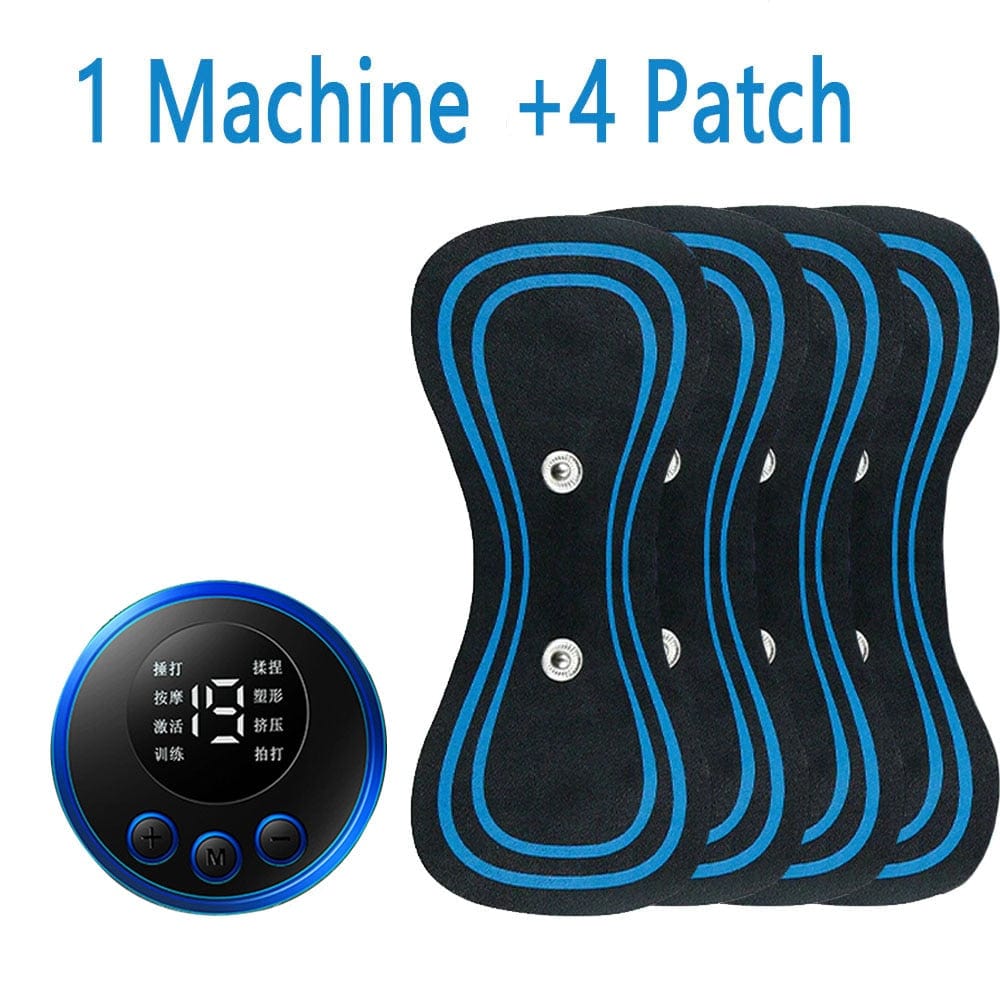 LCD Display EMS Muscle Stimulator 1 Machine 4 Patch