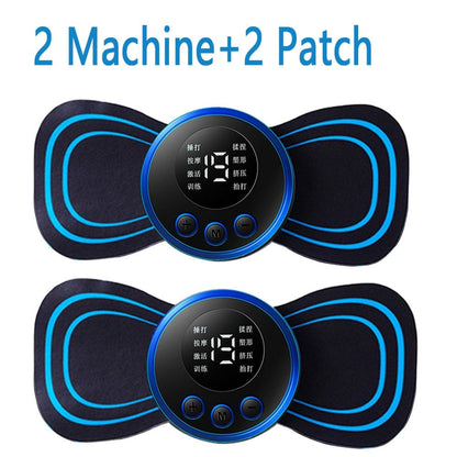 LCD Display EMS Muscle Stimulator 2 Machine 2Patch