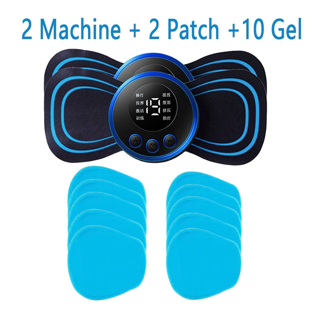LCD Display EMS Muscle Stimulator 2PC Ma and 10 Gel
