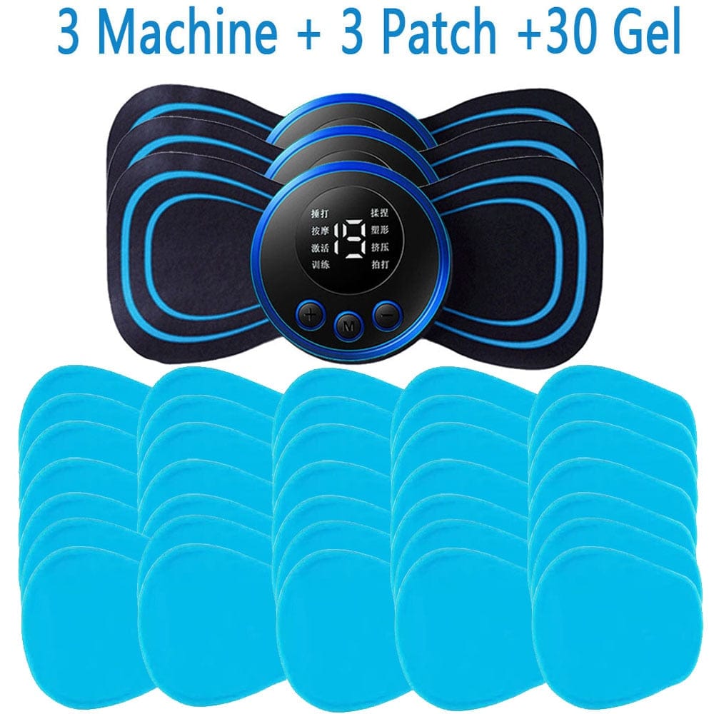 LCD Display EMS Muscle Stimulator 3PC Ma and 30 Gel