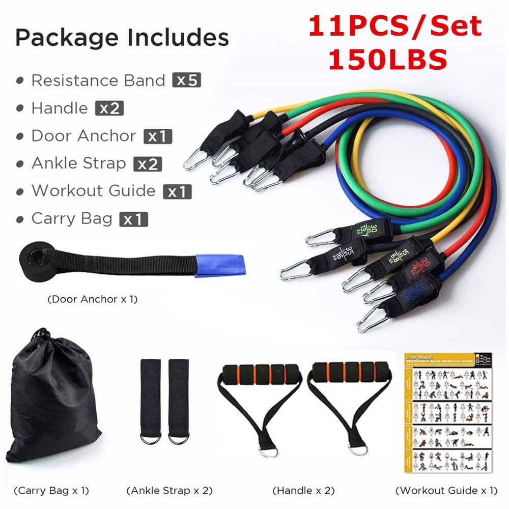 Super Resistance 150lb Workout Bands - ALLRJ