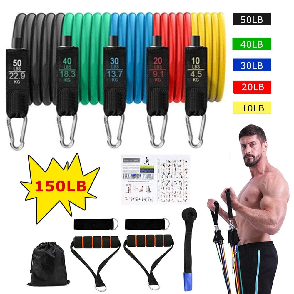 Super Resistance 150lb Workout Bands - ALLRJ