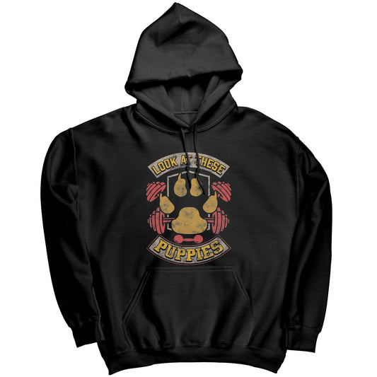 Look at these puppies muscle hoodie - ALLRJ