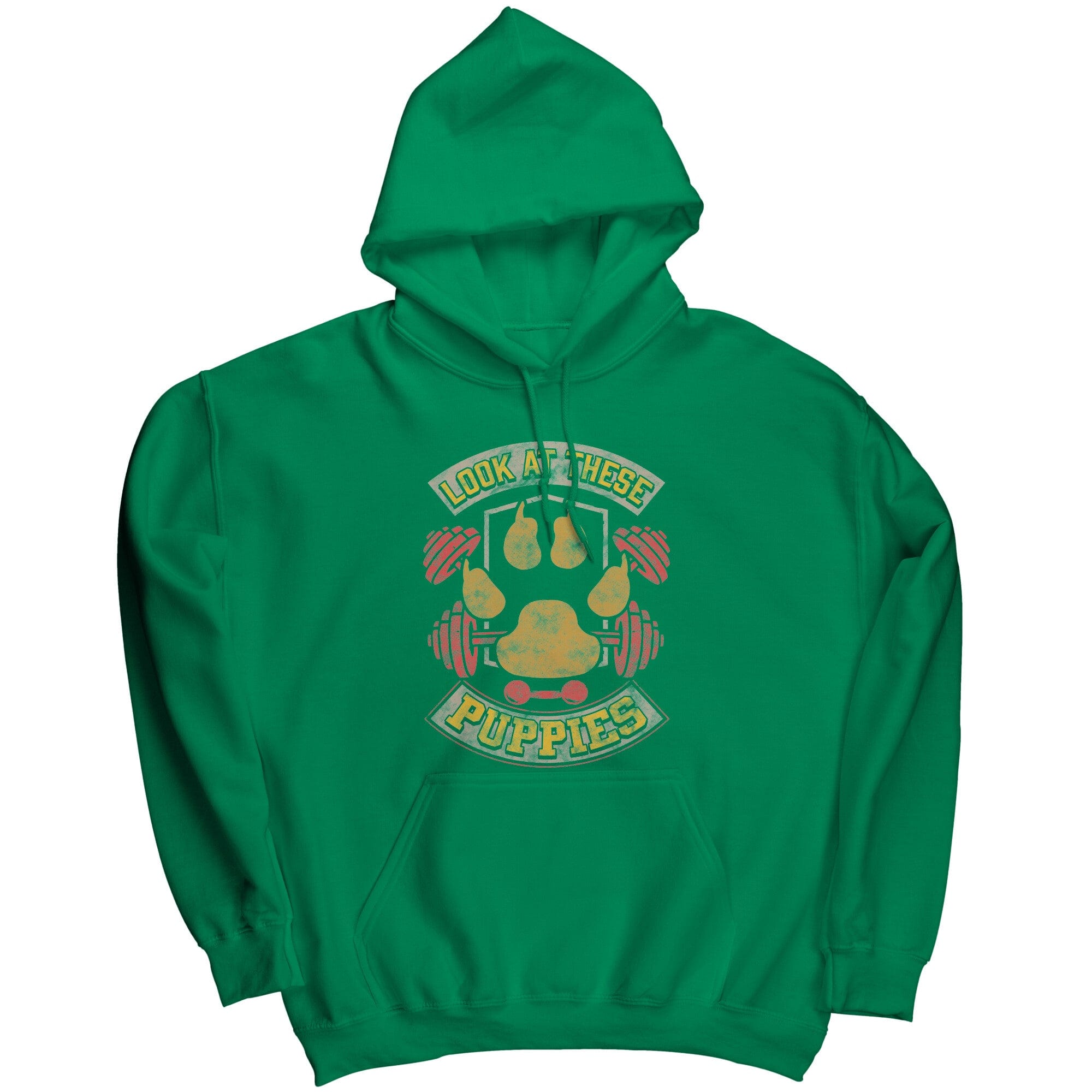 Look at these puppies muscle hoodie Kelly