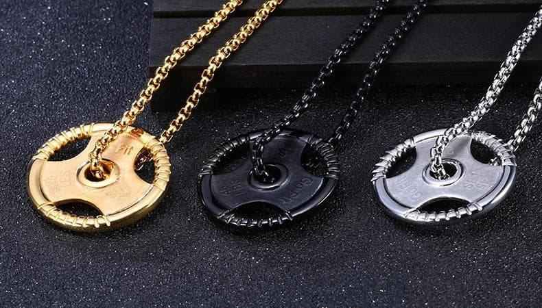 The Plate of Zeus Titanium Necklace - ALLRJ