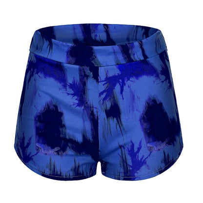 Thigh Dye high waist spandex shorts - ALLRJ