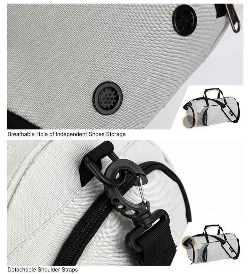 Waterproof Nylon Gym Duffel Bag - ALLRJ