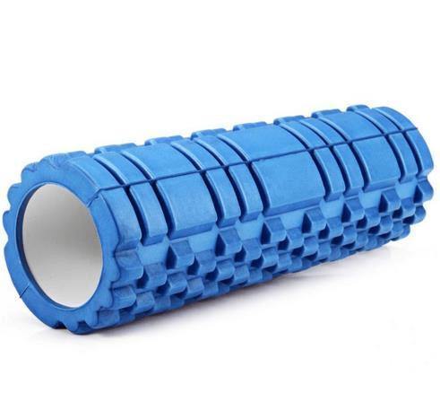 Yoga Foam Roller - The Best Floating Trigger Point Massage Therapy Roller blue