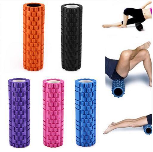 Yoga Foam Roller - The Best Floating Trigger Point Massage Therapy Roller light green