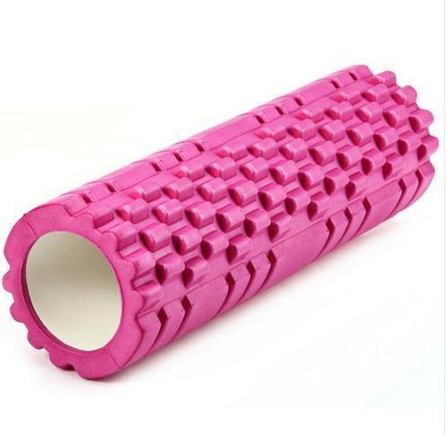 Yoga Foam Roller - The Best Floating Trigger Point Massage Therapy Roller pink