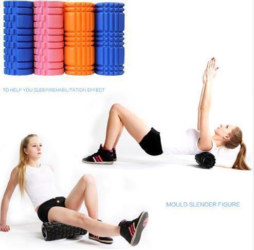 Yoga Foam Roller - The Best Floating Trigger Point Massage Therapy Roller - ALLRJ