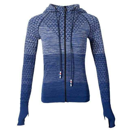Women's Hooded Yoga Sports Jacket - ALLRJ