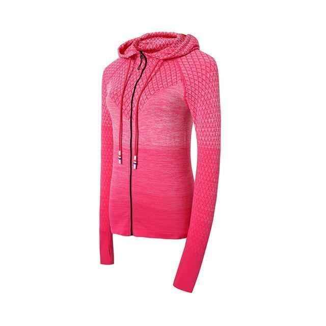 Women's Hooded Yoga Sports Jacket - ALLRJ