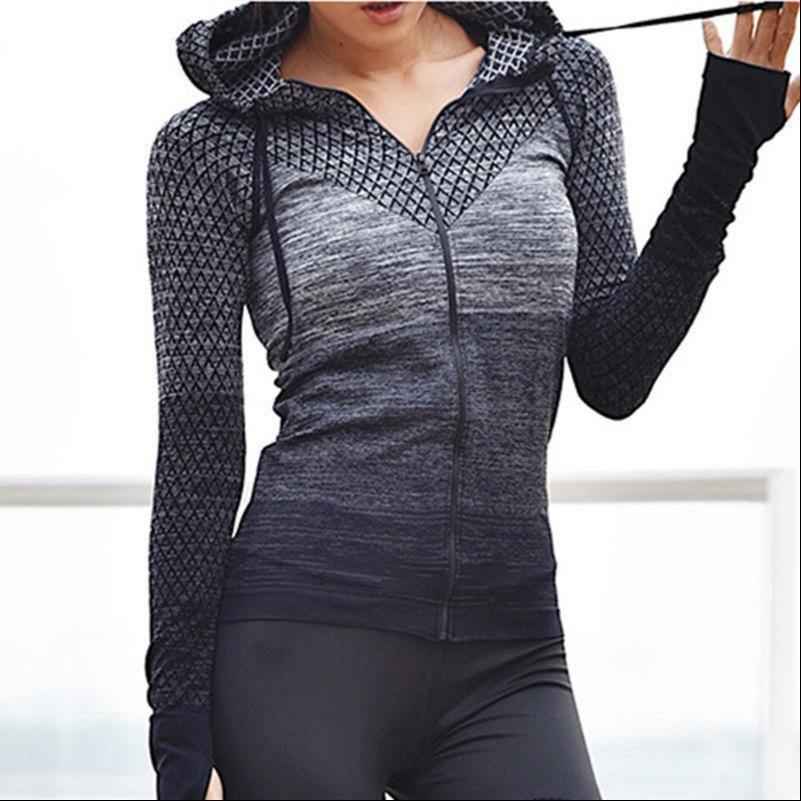 Women's Hooded Yoga Sports Jacket - ALLRJ