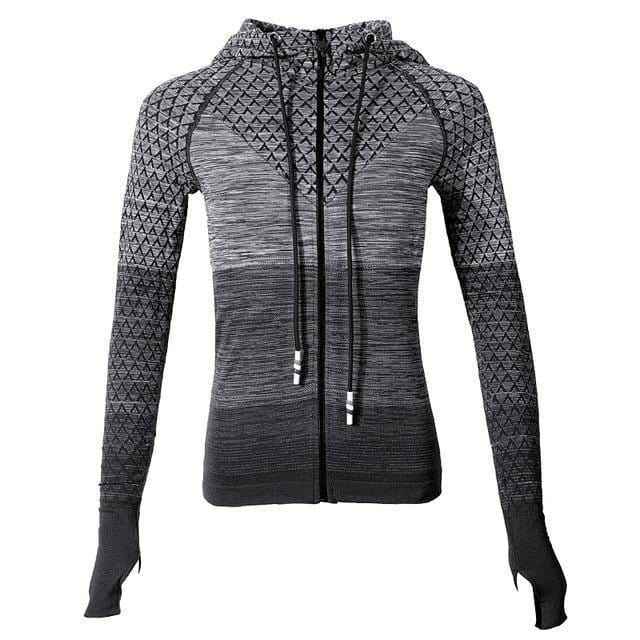 Women's Hooded Yoga Sports Jacket - ALLRJ