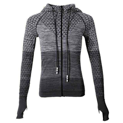 Women's Hooded Yoga Sports Jacket - ALLRJ