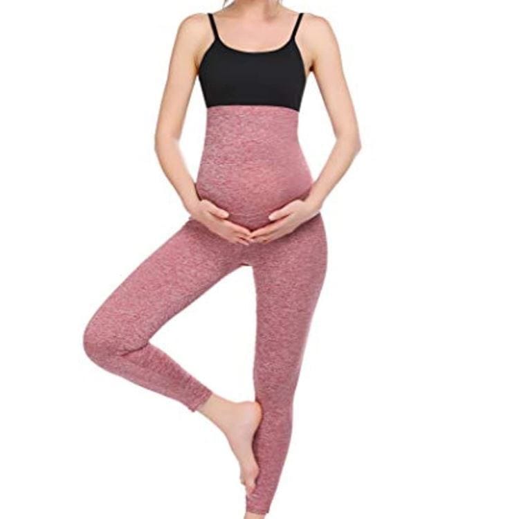 Women's Tight - fitting Maternity Yoga Pants - ALLRJ